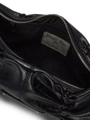 HALF SHIRRING RIBBON ROUND BAG IN BLACK image 14