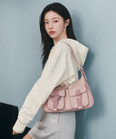 REGULAR LOGO 2WAY HOBO BAG IN PINK image 1