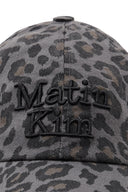 MATIN LEOPARD VOLUME LOGO BALL CAP IN DARK GRAY image 4