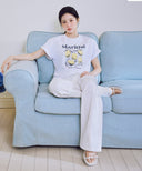 W SUMMER WIDE FIT DENIM PANTS IN WHITE image 2