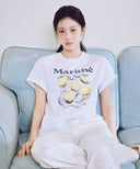 W SUMMER WIDE FIT DENIM PANTS IN WHITE image 3