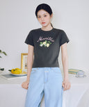 W SUMMER SEMI WIDE DENIM PANTS IN LIGHT BLUE image 3