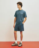 MARITHE SPORT NYLON HALF PANTS IN VINTAGE BLUE