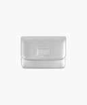 CLASSIC LOGO FLAP WALLET IN SILVER image 1