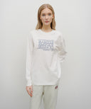 DOODLE GRAPHIC LONG SLEEVE IN WHITE