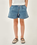 KIDS W DENIM SHORTS IN BLUE image 1