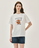 MARINE DRAWING DOODLE GRAPHIC TEE IN WHITE image 1