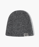 CLASSIC LOGO HAIRY BEANIE IN CHARCOAL GREY image 1