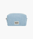 CLASSIC LOGO DENIM POUCH IN LIGHT BLUE image 1