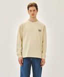 BACK CLASSIC LOGO LONG SLEEVE TEE IN BUTTER image 1