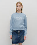 W CLASSIC LOGO CROP SWEATSHIRT IN LIGHT YELLOW image 11