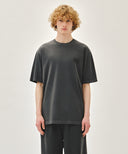 DRAWING LOGO DYEING TEE IN CHARCOAL GREY image 1