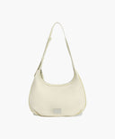 CLASSIC LOGO ROUND SHOULDER BAG IN LIGHT BEIGE image 1