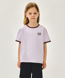 KIDS SMALL CLASSIC LOGO RINGER TEE IN LIGHT PURPLE image 1