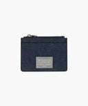 CLASSIC LOGO ZIP CARD WALLET IN DARK BLUE image 1