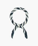 SUMMER PATTERN SILK SCARF IN NAVY image 3