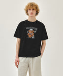 MARINE DRAWING DOODLE GRAPHIC TEE IN BLACK image 1