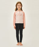 KIDS W ZIP UP RASHGUARD & SKIRT SET-UP IN PINK image 1