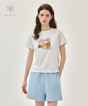 W AEROCOOL RESORT GRAPHIC TEE IN WHITE image 1