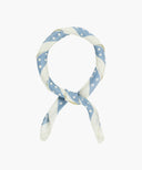 SUMMER PATTERN SILK SCARF IN IVORY image 3