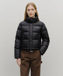 W BASIC CROP DOWN JACKET IN BLACK image 1