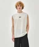 SORONA COOL SMALL CLAASIC LOGO SLEEVELESS IN IVORY
