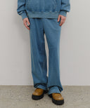 GARMENT DYED SWEAT PANTS IN BLUE image 7