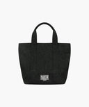 CLASSIC LOGO CANVAS TOTE BAG IN BLACK image 1