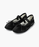 W BANDING RIBBON FLAT SHOES IN BLACK image 3