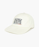 DRAWING CLASSIC LOGO FLAT BRIM CAP IN IVORY image 1