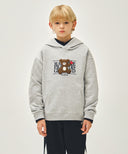 KIDS BEAR CLASSIC LOGO HOODIE IN HEATHER GREY image 1