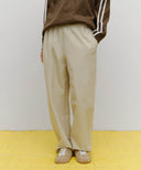 MARITHÉ SPORT NYLON TRACK PANTS IN BEIGE image 1