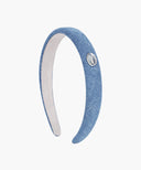 REGULAR LOGO SLIM DENIM HAIRBAND IN BLUE image 1