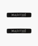 REGULAR LOGO METAL BALL HAIR PIN 2PACK IN BLACK image 1