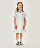 KIDS W SAILOR MARINE DRESS IN WHITE image 1