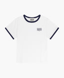 KIDS SMALL CLASSIC LOGO RINGER TEE IN WHITE image 1