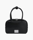 CLASSIC LOGO SQUARE MINI TOTE BAG IN BLACK image 1