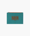 CLASSIC LOGO COLOR COTTON POUCH IN TEAL image 1