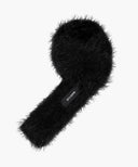REGULAR LOGO SLIM MUFFLER IN BLACK image 1
