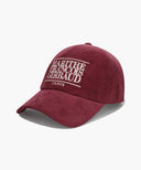 CORDUROY CLASSIC LOGO CAP IN BURGUNDY image 3