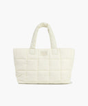 CLASSIC LOGO PADDING TOTE BAG IN IVORY image 1