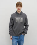 CLASSIC LOGO KNIT PULLOVER IN CHARCOAL GREY image 1