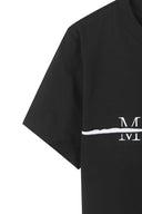 MATIN KIM LOGO CUTTED CROP TOP IN BLACK image 4
