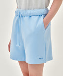 W REGULAR LOGO SWEAT SHORTS IN ICE BLUE image 2