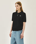 COOL TOUCH COLLAR HALF KNIT IN BLACK image 2