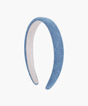 REGULAR LOGO SLIM DENIM HAIRBAND IN BLUE image 2