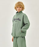 KIDS LETTERING LOGO WINDBREAKER IN KHAKI image 2
