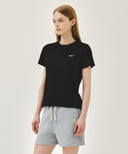 W SMALL REGULAR LOGO TEE IN BLACK image 2