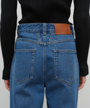 W GRADATION DENIM PANTS IN BLUE image 5