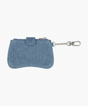 REGULAR LOGO PEANUT KEYRING WALLET IN BLUE image 2